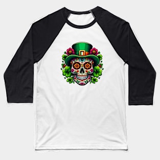 St Patricks Day 2024. Irish Skull Men Baseball T-Shirt